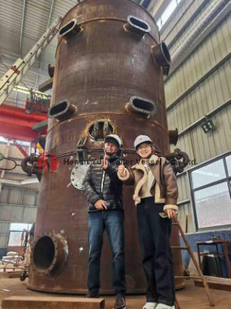 Welcome South American customers to our factory for an inspection